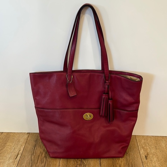 Coach Handbags - Coach Berry Leather Tote with Gold Hardware